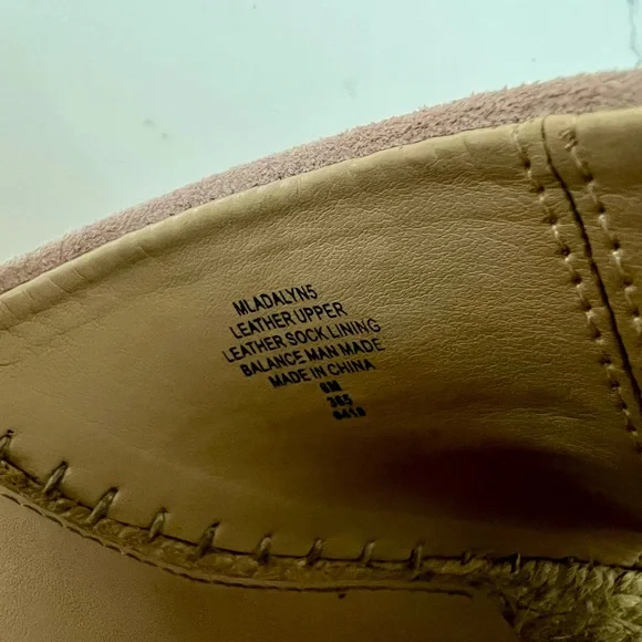 Marc Fisher Pink Espadrille Wedge Sandals - Picture 11 of 11